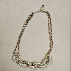 Elegant Gold and Silver Chain Necklace